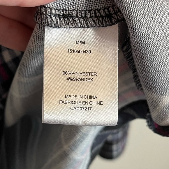 Plaid Medium Cross Front Blouse Top Super Soft Fall Warehouse One - Picture 3 of 7